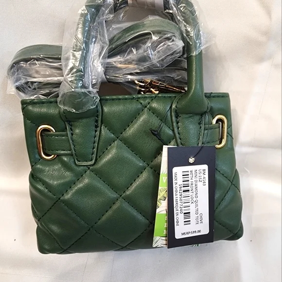 Bagley Mischka Mini Diamond Quilt bag - Picture 2 of 4